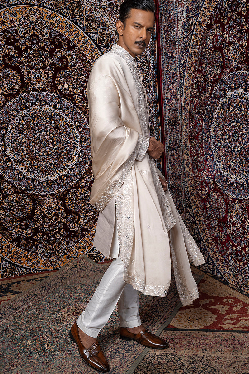 Exquisite Floral Sherwani Set