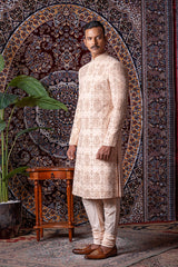 Kashmiri Pashmina Royale Sherwani Set