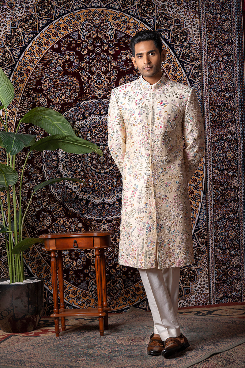 Timeless Bloom Sherwani  Set