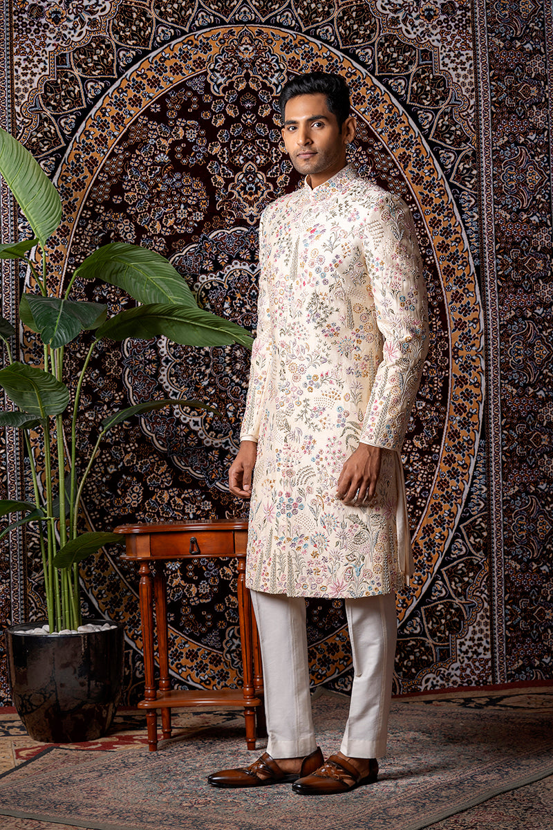 Timeless Bloom Sherwani  Set