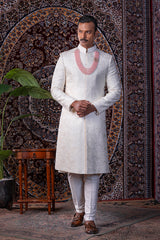 Pearlescent Ivory Sherwani