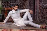 Ivory Chevron Sherwani Set