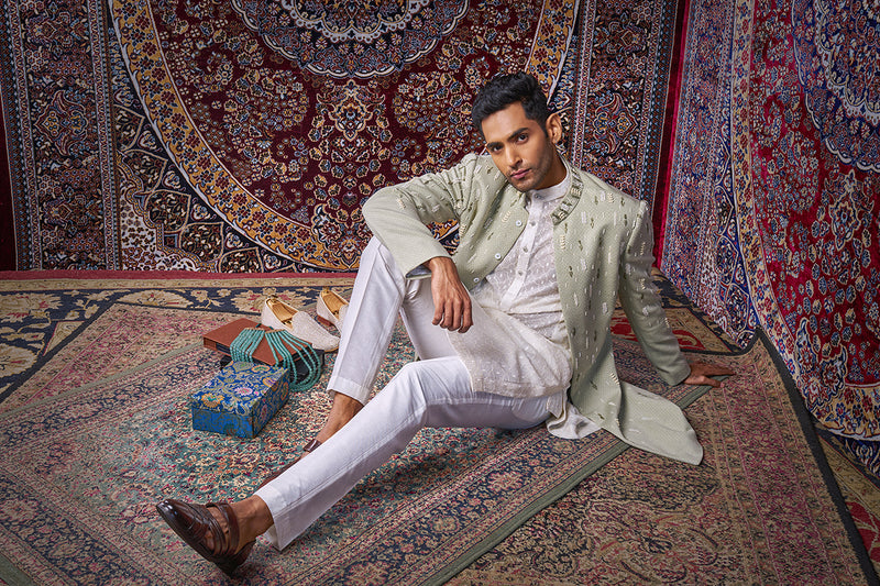 Gradual Tapering Indowestern Set