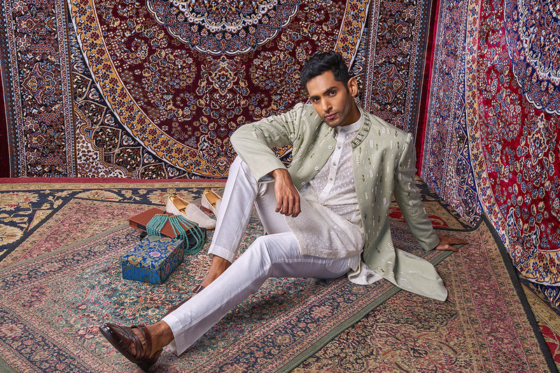 Gradual Tapering Indowestern Set