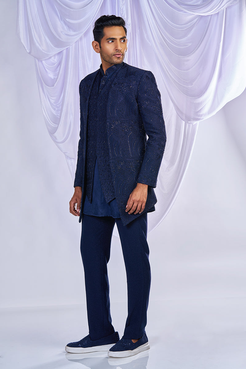 Three Layered Indowestern Set