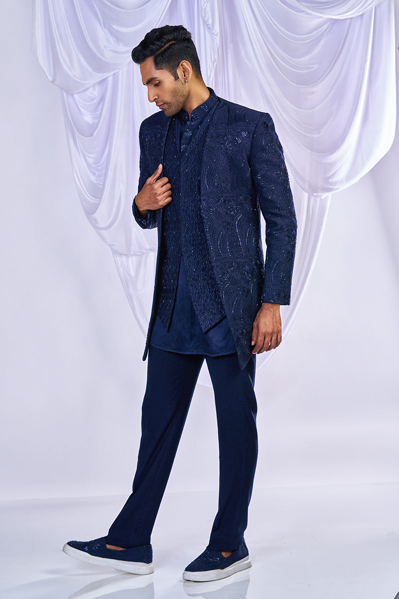 Three Layered Indowestern Set