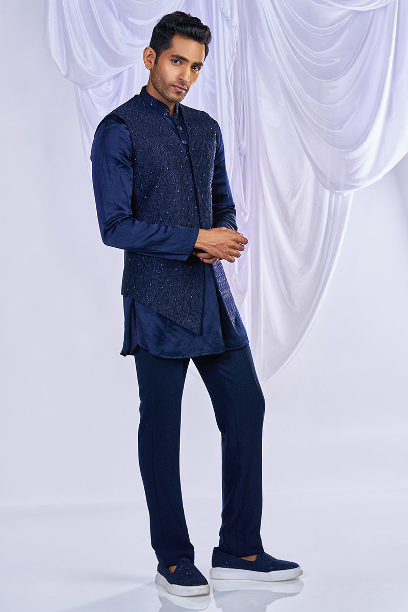 Three Layered Indowestern Set