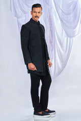 Black Starlight Indowestern Set