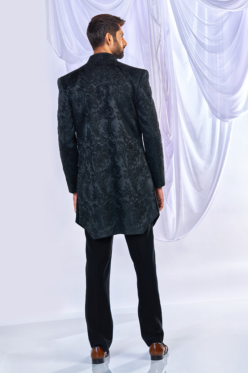 Black Jakad Indowestern Set