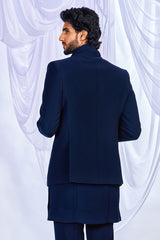 Sleek Blue Indowestern Set