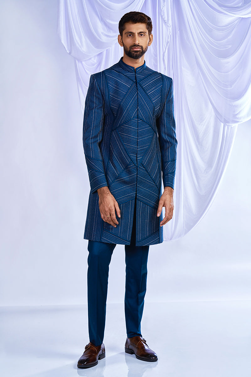 Geometric Indowestern set – Telon Heritage - Main Image