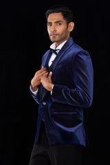 Blue Velvet Three Piece Suit