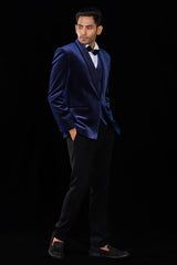 Blue Velvet Three Piece Suit