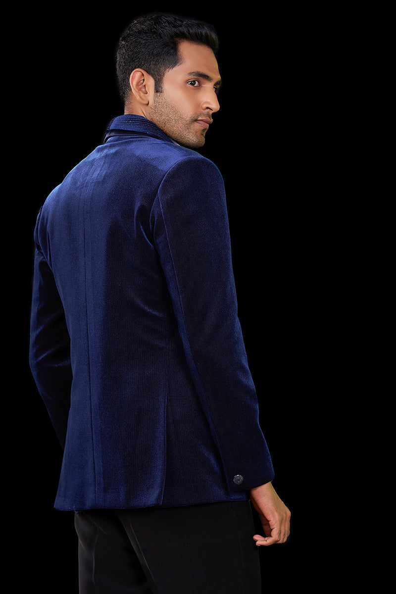 Blue Velvet Three Piece Suit