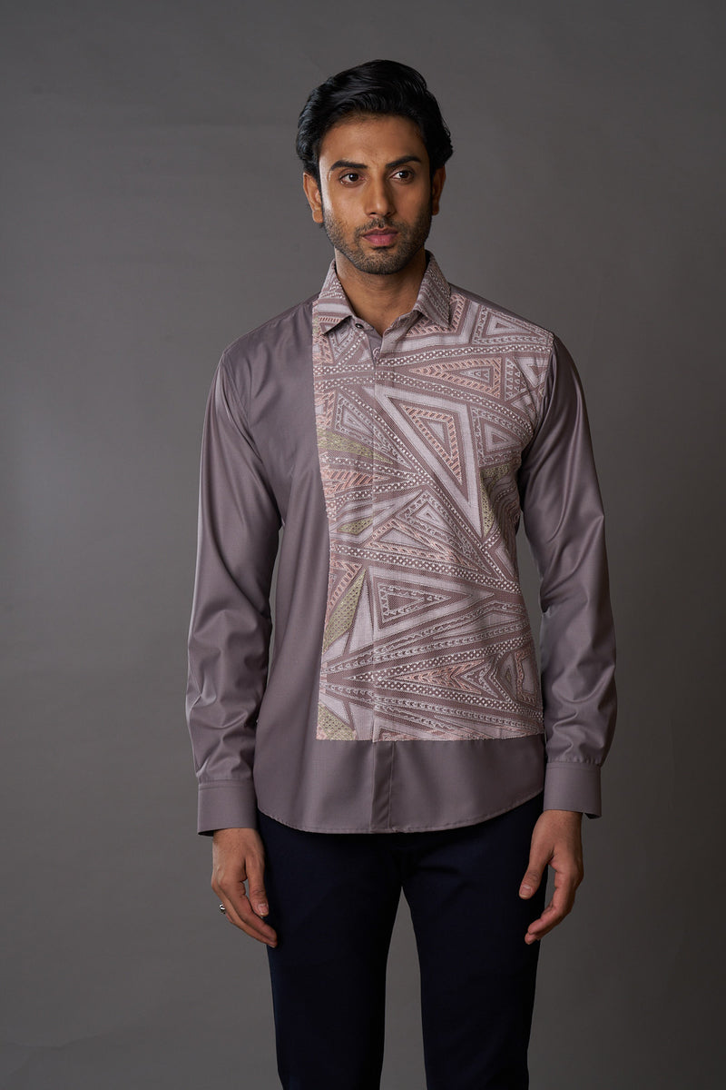 Blended Fabric Shirt