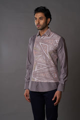 Blended Fabric Shirt