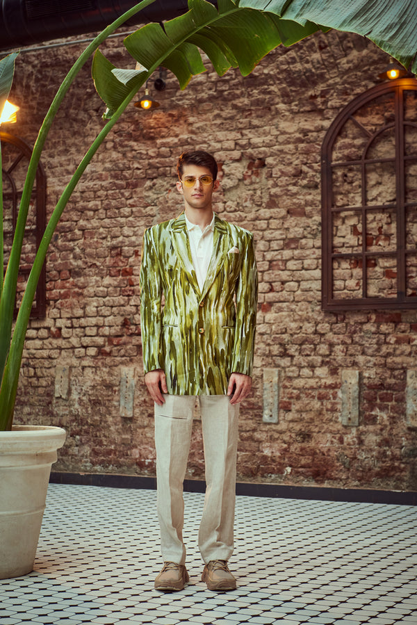 Printed Blazer & Pant Co-ord