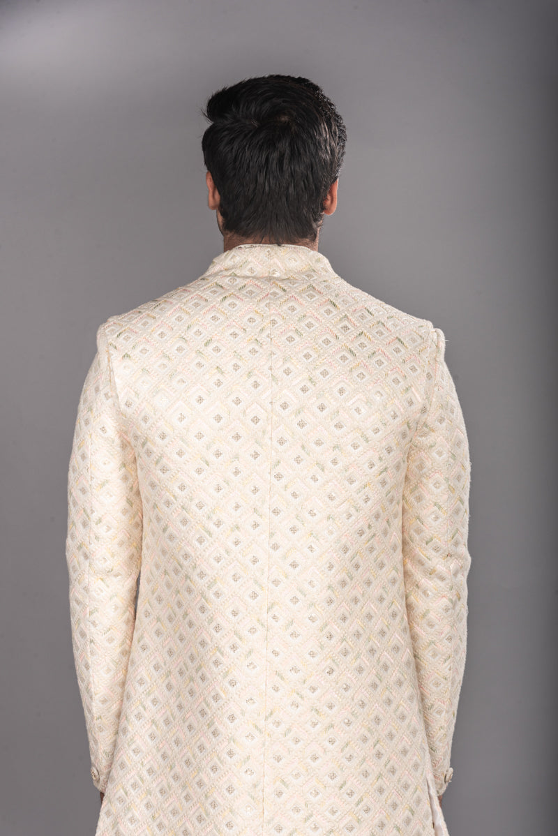 Lucknawi Fabric Sherwani