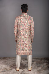 Pashmina Self Woven Fabric Sherwani