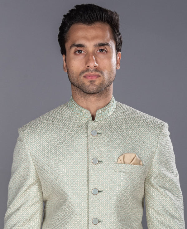 Mint Green Jodhpuri Set