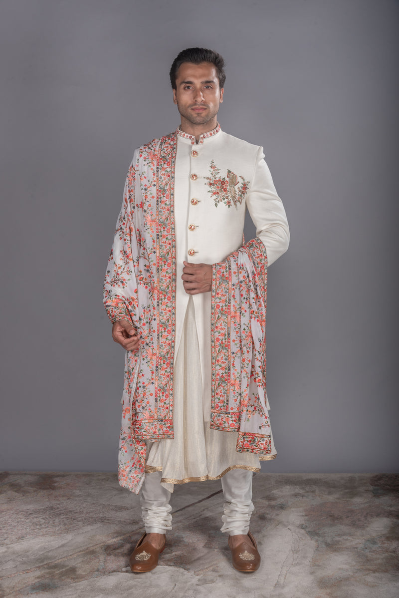 Mutka Silk Anarkali Sherwani