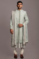 FLORAL GRID SHERWANI