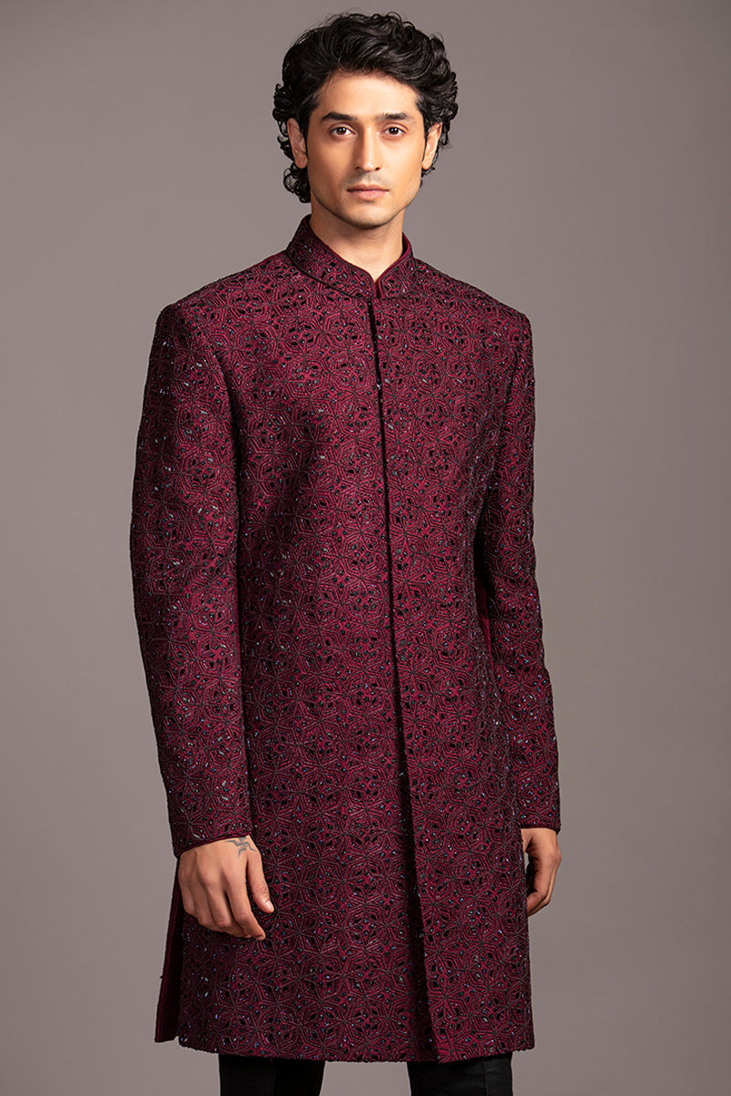 GEOMETRIC GARDEN SHERWANI