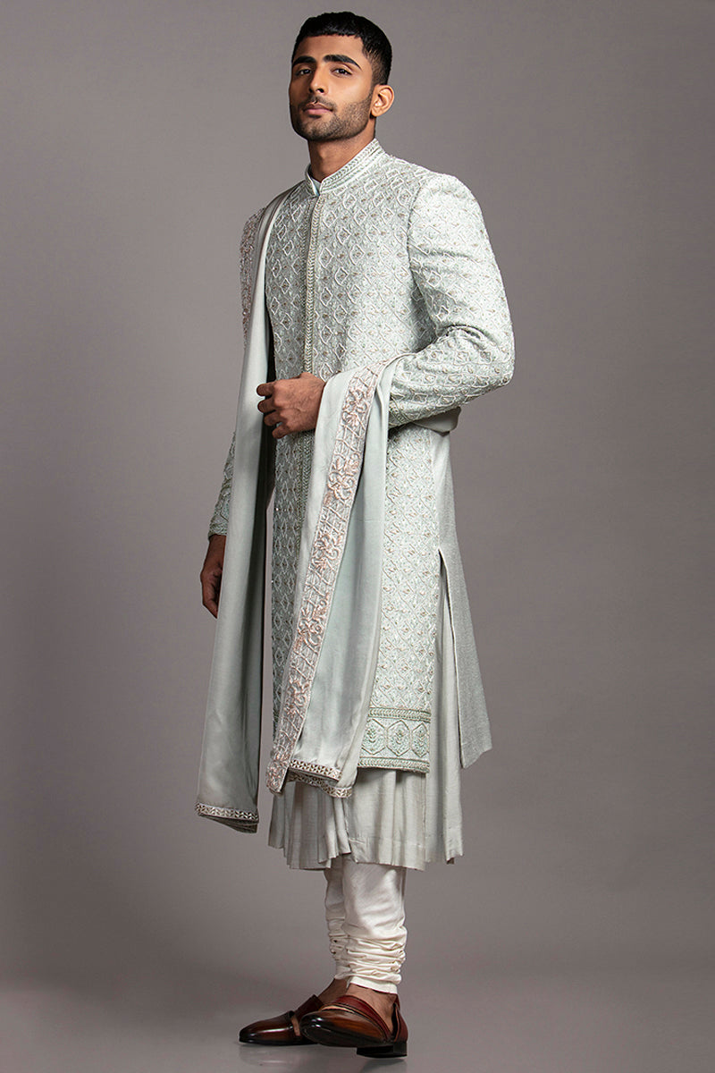 FLORAL GRID SHERWANI