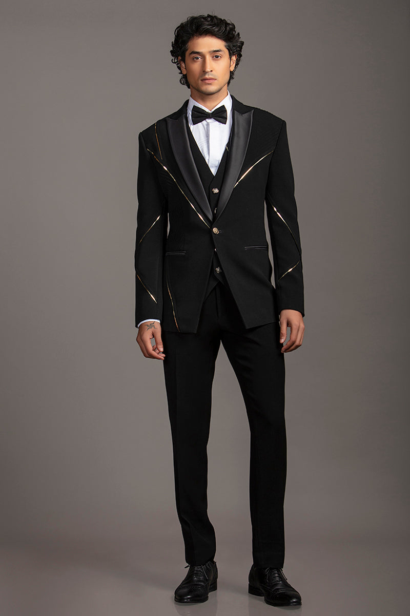 BLACK GOLDEN RUN 3 PCS SUIT