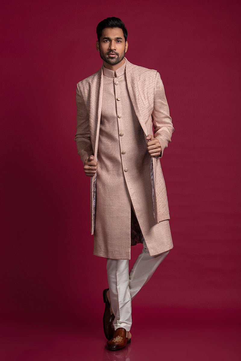 ACHKAN FUSION SHERWANI SET